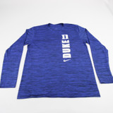 Duke Blue Devils Nike Nike Tee Long Sleeve Shirt Men's Blue Used Multiple Sizes TOPS-190094