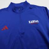 Kansas Jayhawks adidas Pullover Men's Blue Used XLT TOPS-191580