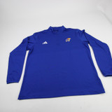 Kansas Jayhawks adidas Pullover Men's Blue Used XLT TOPS-191582