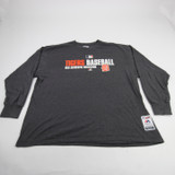 Detroit Tigers Majestic Long Sleeve Shirt Men's Gray Used XXL TOPS-191655