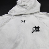 Utah Utes Under Armour Sweatshirt Men's White Used L TOPS-191973