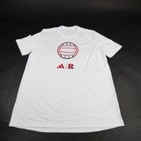 Rutgers Scarlet Knights adidas Aeroready Short Sleeve Shirt Men's White Used L TOPS-191949