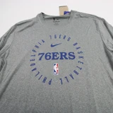 Philadelphia 76ers Nike NBA Authentics Dri-Fit Long Sleeve Shirt Multiple Sizes TOPS-192406