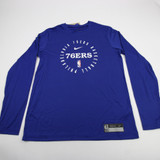 Philadelphia 76ers Nike NBA Authentics Dri-Fit Long Sleeve Shirt Multiple Sizes TOPS-192439