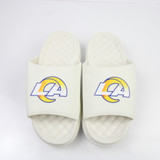 LA Rams Islide Sandals & Flip Flops Men's Beige Used 12 SHOE-024390