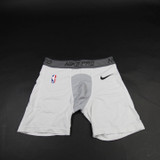 Nike NBA Authentics Compression Shorts Men's White Used Multiple Sizes SHOR-041645