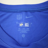 LA Rams Nike NFL On Field Dri-Fit Short Sleeve Shirt Men's Blue Used 3XL TOPS-192836