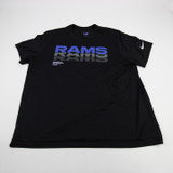 LA Rams Nike NFL On Field Dri-Fit Short Sleeve Shirt Men's Black Used XXL TOPS-192845