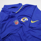 LA Rams Nike NFL On Field Dri-Fit Polo Men's Blue Used 3XL TOPS-192826