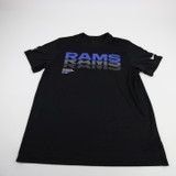 LA Rams Nike NFL On Field Dri-Fit Short Sleeve Shirt Men's Black Used L TOPS-192858
