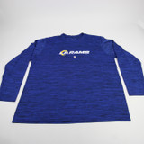 LA Rams Nike NFL On Field Dri-Fit Long Sleeve Shirt Men's Blue Used 3XL TOPS-192861