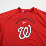 Washington Nationals Nike MLB Authentic Short Sleeve Shirt Men's Red Used XL TOPS-193559