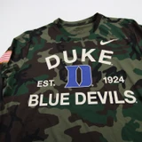 Duke Blue Devils Nike Long Sleeve Shirt Men's Camouflage Used M TOPS-193747