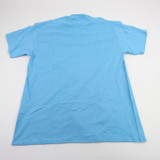Gallaudet Bison Custom Ink Short Sleeve Shirt Men's Light Blue Used L TOPS-194451