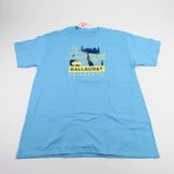 Gallaudet Bison Custom Ink Short Sleeve Shirt Men's Light Blue Used L TOPS-194451