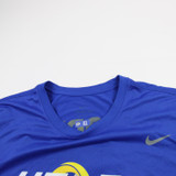 LA Rams Nike NFL On Field Dri-Fit Short Sleeve Shirt Men's Blue Used 3XL TOPS-192841