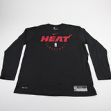 Miami Heat Nike NBA Authentics Long Sleeve Shirt Men's Black New with Tags XL TOPS-194184