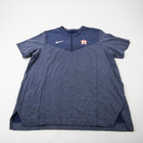 Houston Astros Nike MLB Authentic Dri-Fit Pullover Men's Navy Used L TOPS-194320