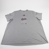Mississippi State Bulldogs adidas Short Sleeve Shirt Men's Gray Used 3XL TOPS-194996
