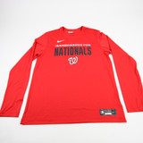 Washington Nationals Nike MLB Authentic Dri-Fit Long Sleeve Shirt Men's Used L TOPS-194926