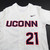 UConn Huskies Nike Game Jersey - Baseball Women's Off-White/Navy Used-JRSY-006176