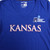 Kansas Jayhawks adidas Short Sleeve Shirt Women's Blue Used S-TOPS-124683