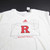 Rutgers Scarlet Knights adidas Short Sleeve Shirt Men's Off-White New 4XL-TOPS-131490