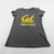 California Golden Bears Under Armour HeatGear Short Sleeve Shirt Women's New Gray/Yellow XS-TOPS-147070