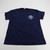 Hanes Short Sleeve Shirt Men's Navy Used XL TOPS-149560