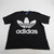 adidas Short Sleeve Shirt Men's Black Used M-TOPS-149956