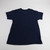 Gildan Short Sleeve Shirt Men's Navy Used L TOPS-150219