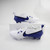 Nike Vapor Football Cleat Men's White/Blue New without Box-CLEA-013971