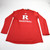 Rutgers Scarlet Knights adidas Long Sleeve Shirt Men's Red New with Tags XLT TOPS-157876