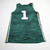 George Mason Patriots adidas Practice Jersey - Basketball Men's Green Used S JRSY-009504