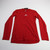 adidas Long Sleeve Shirt Men's Red New with Tags-TOPS-161986