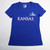 Kansas Jayhawks adidas Short Sleeve Shirt Women's Blue Used S TOPS-163943