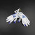 adidas adizero Gloves - Receiver Men's White/Blue New without Tags 4XL-EQPT-006091