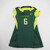 Oregon Ducks Nike Dri-Fit Practice Jersey - Volleyball Women's Used Green/Yellow-JRSY-010232