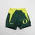 Oregon Ducks Nike Running Short Women's Green/Yellow Used-SHOR-035948