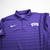 TCU Horned Frogs Nike Dri-Fit Polo Men's Purple/Striped Used M-TOPS-163541