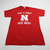 Nebraska Cornhuskers Fruit of the Loom Short Sleeve Shirt Men's Red New M-TOPS-168222