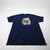 Fruit of the Loom Short Sleeve Shirt Men's Navy Used XL-TOPS-174473