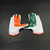 Miami Hurricanes adidas adizero Gloves - Receiver Men's White/Orange New 3XL-EQPT-006637