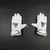 adidas adizero Gloves - Receiver Unisex White/Black New with Tags M-EQPT-006501