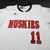NIU Huskies adidas Game Jersey - Softball Women's White Used Multiple Sizes JRSY-011329