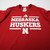 Nebraska Cornhuskers adidas Short Sleeve Shirt Men's Red Used XXL TOPS-183094