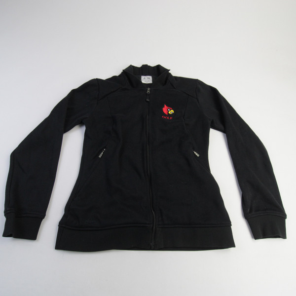 Louisville Cardinals adidas Women's Sideline Travel Woven Full-Zip Jacket -  Black