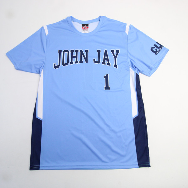 John Jay Bloodhounds Alleson Athletic Game Jersey - Soccer Men's Blue New-JRSY-007226