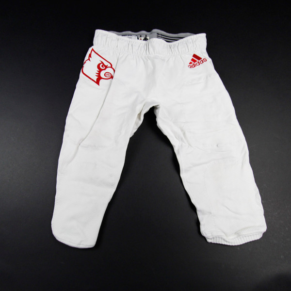 Louisville Cardinals adidas Football Pants Men's White Used-PNTS-025890