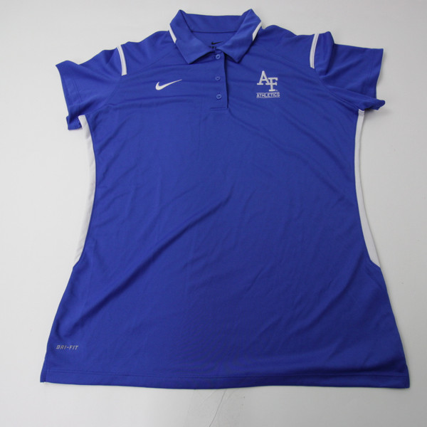 Air Force Falcons Nike Dri-Fit Polo Women's Blue New L-TOPS-126185